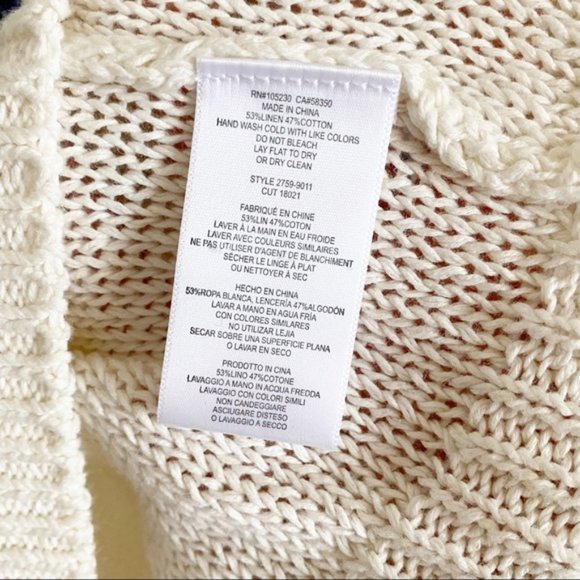 Current/Elliott The Mixed Stitch Stripe Half-Sleeve Sweater Blue Horizon 1 Small - Picture 5 of 5